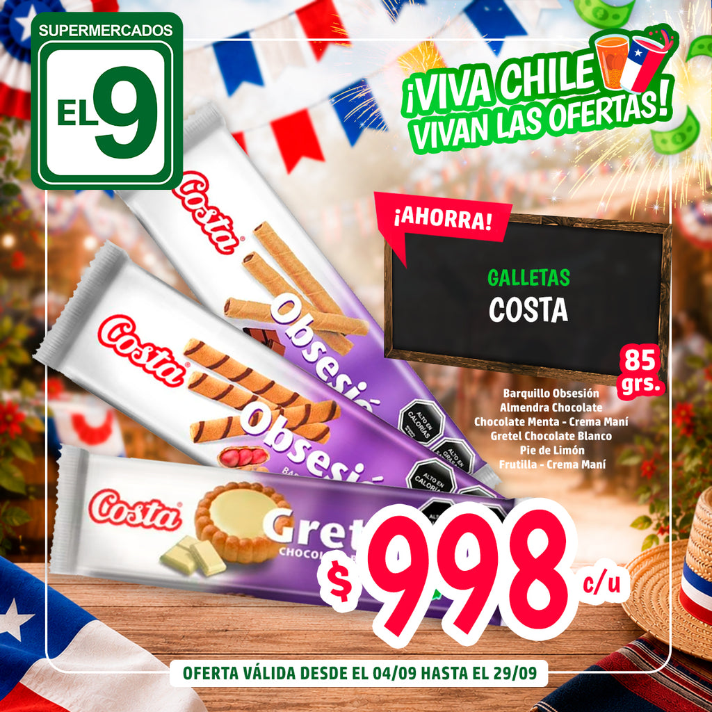 BARQ.OBSESION ALM/CHOC 85 G.COSTA
