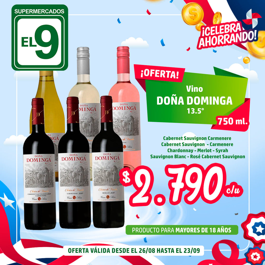 Vino Doña Dominga 750 Cc Variedades