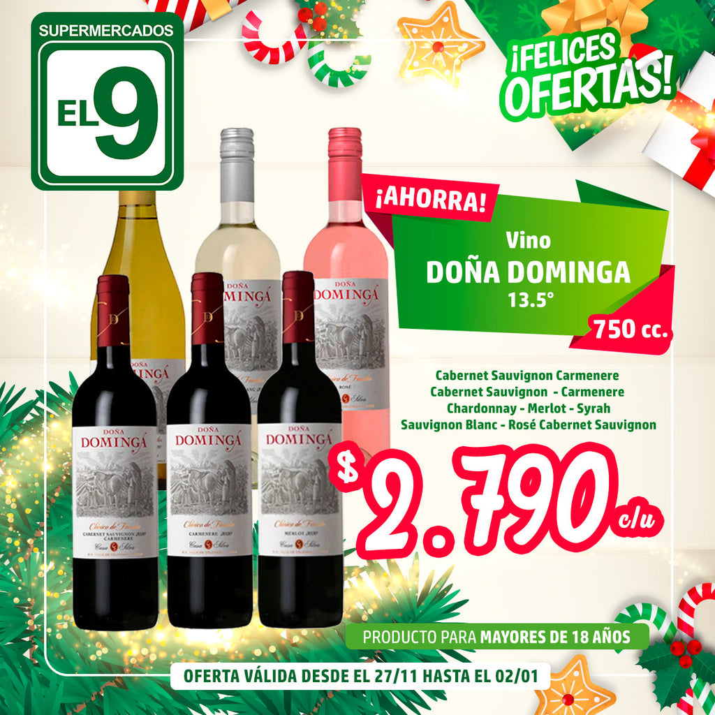 VINO DOÑA DOMINGA VARIEDADES 750 CC