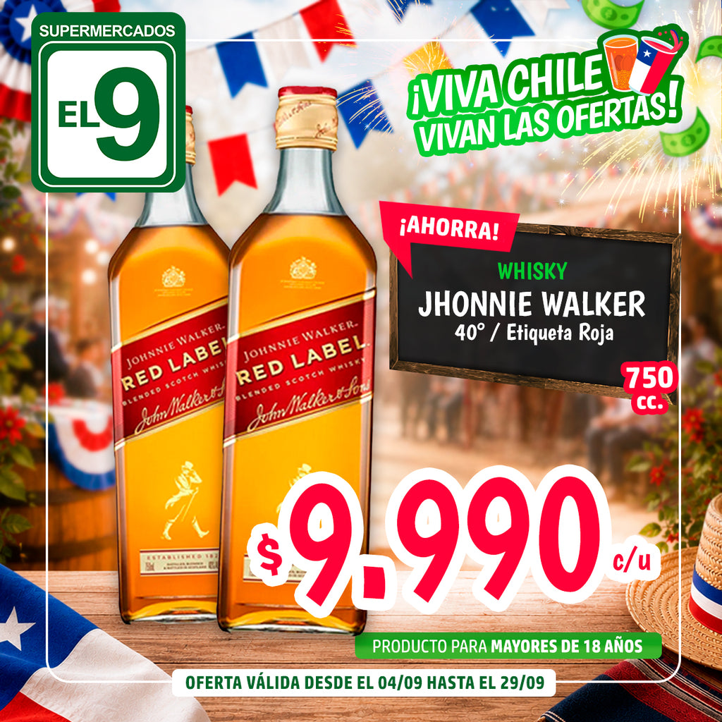 WHISKY J. WALKER 40 E/ROJA 750 CC