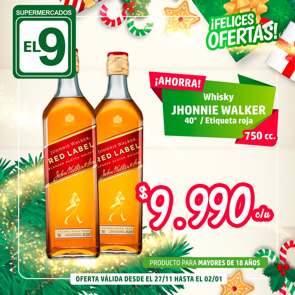 WHISKY J. WALKER 40 E/ROJA 750 CC