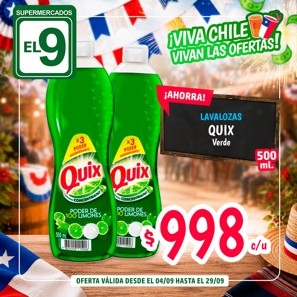 LAVALOZAS QUIX VERDE 500ML