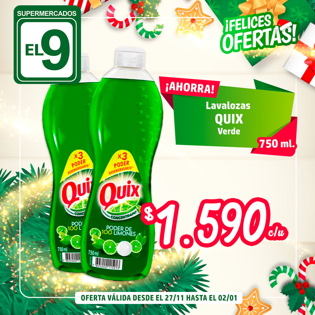 LAVALOZAS QUIX VERDE 750ML