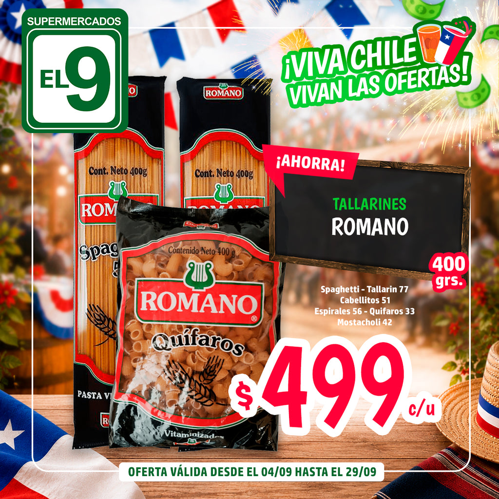 SPAGHETTI 5 ROMANO 400 G.