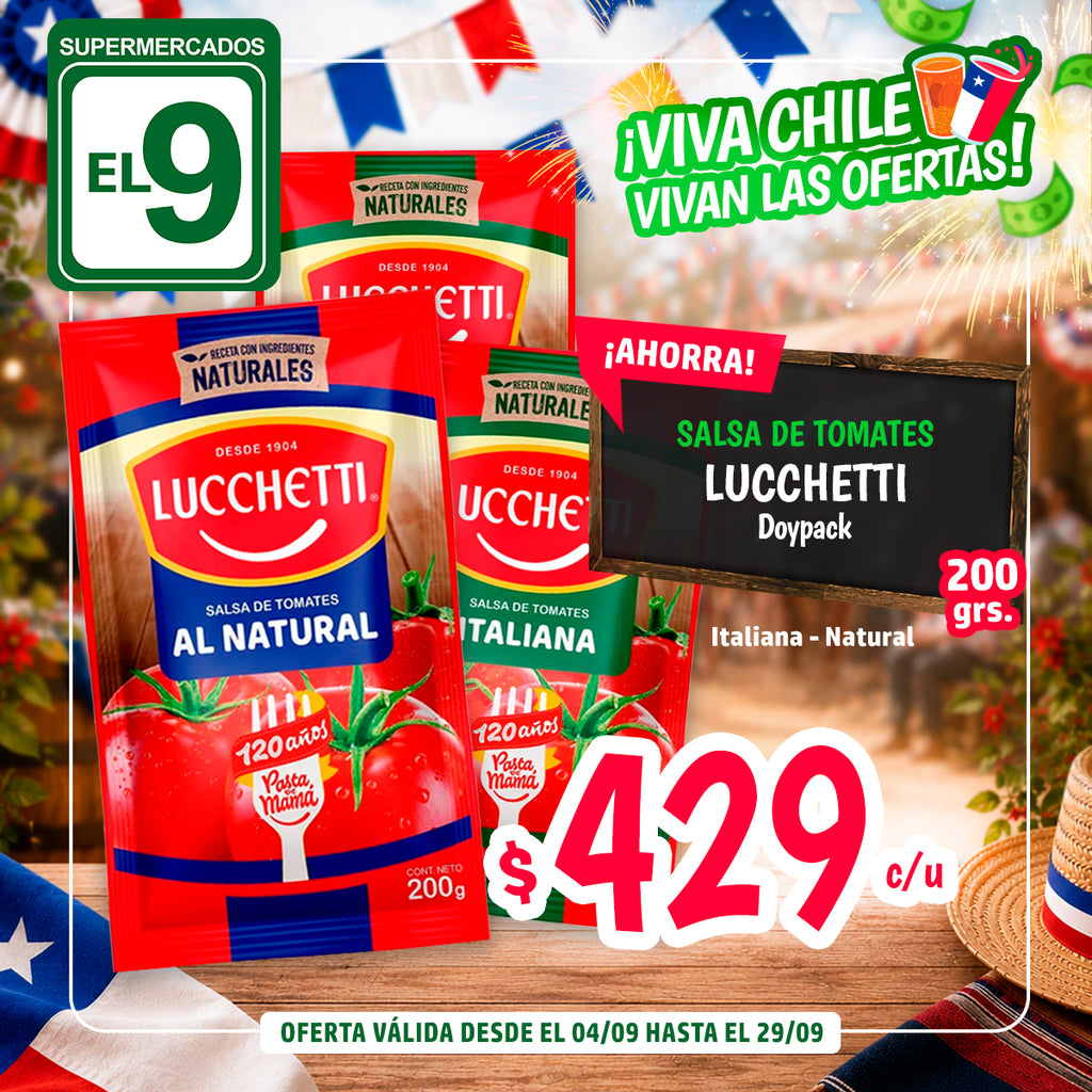 S.TOMATE LUCCHETTI ITALIANA DP.200 G.