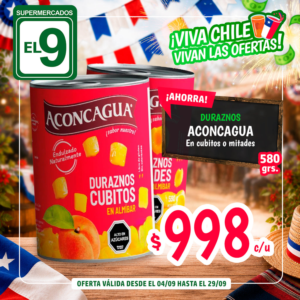 DURAZNO MITADES ACONCAGUA 590G/340G.DR