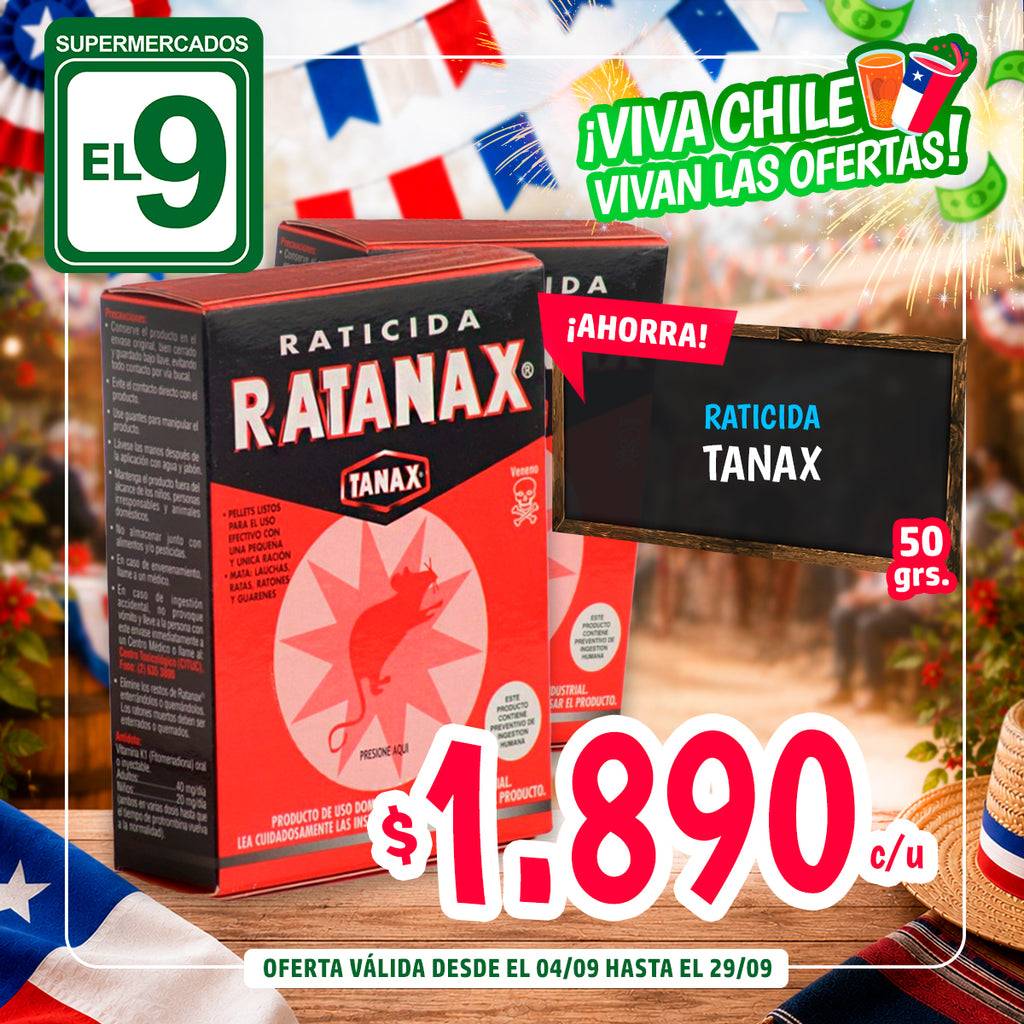 RATICIDA TANAX 50 GRS.