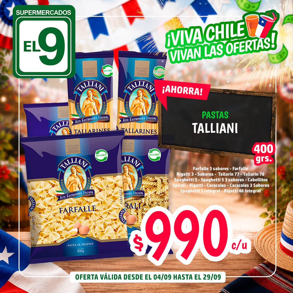 SPAGHETTI 5 TALLIANI 400 G.