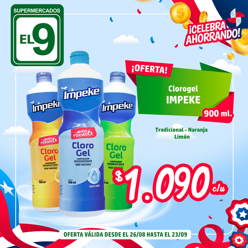Clorogel Impeke 900Ml Variedades