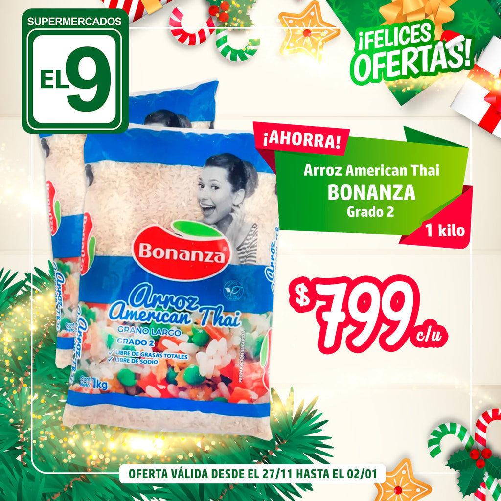 ARROZ G2 1KG BONANZA AMER/THAI