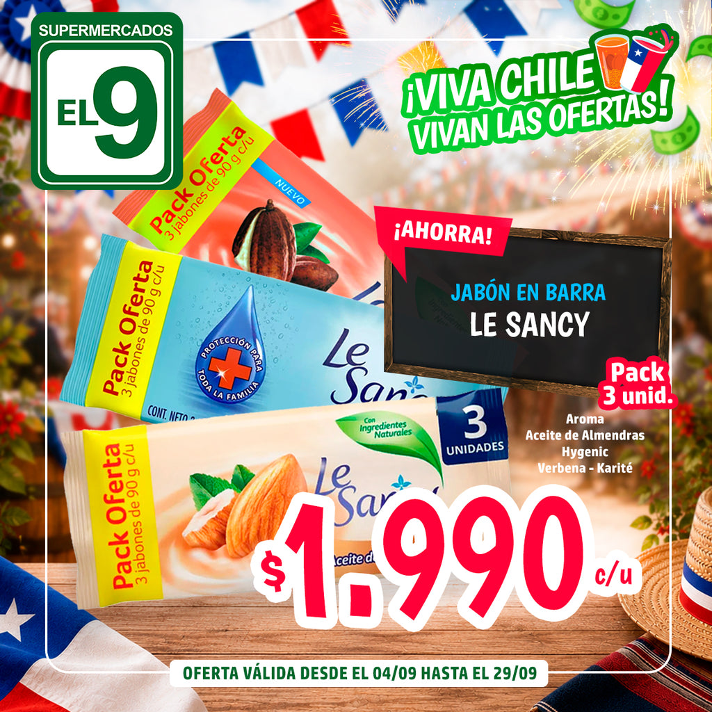 JBN LE SANCY AC.ALMENDRAS 3X90G