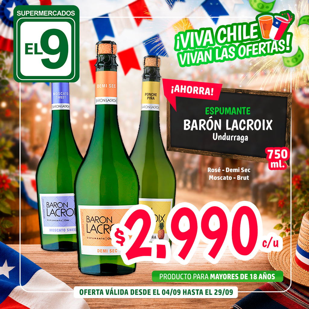 BARON LACROIX BRUT ESPUMANTE 750ML