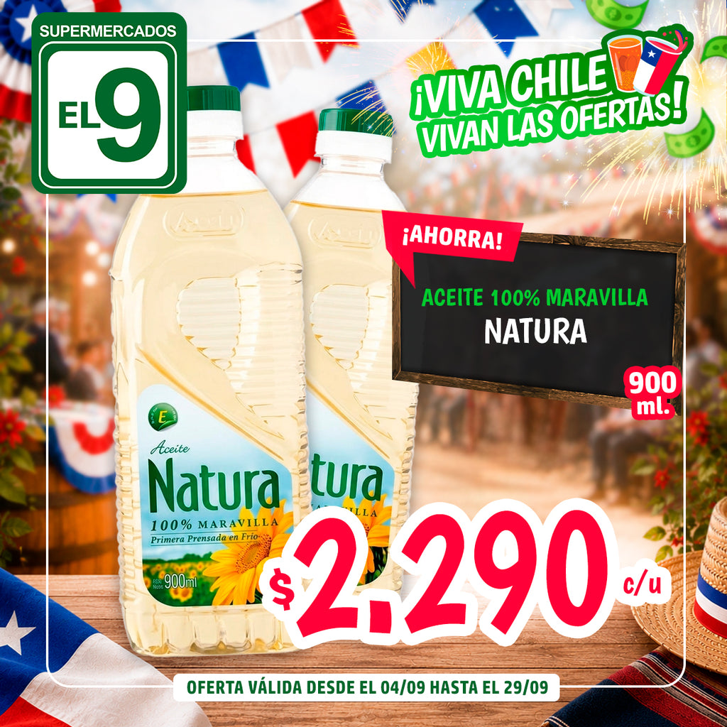 ACEITE 100% MARAVILLA NATURA 900 CC