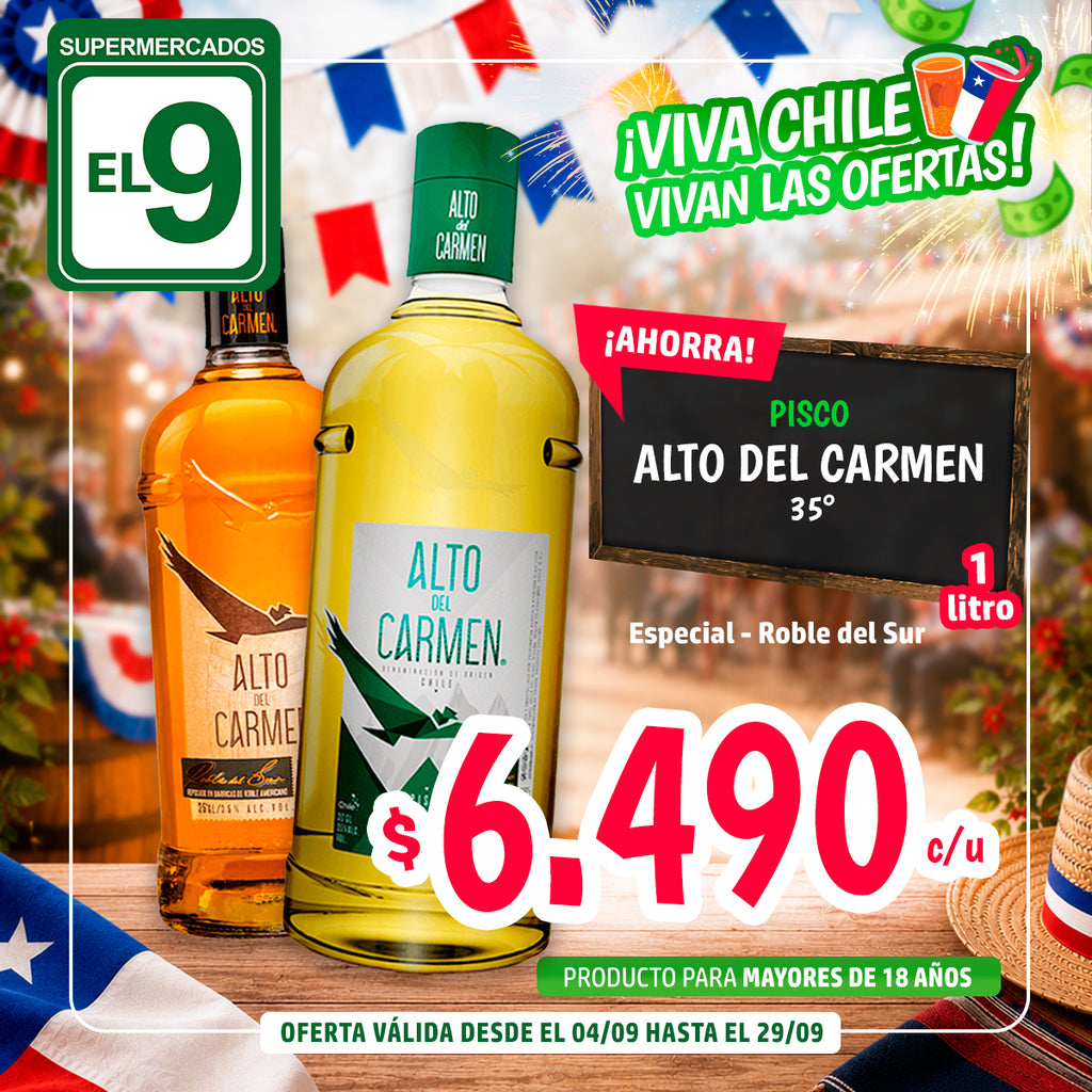 PISCO ALTO DEL CARMEN ROBLE DEL SUR 1000CC