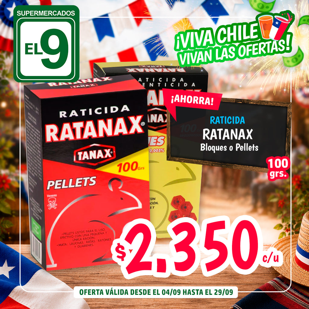RATANAX 100GRS.BLOQUES