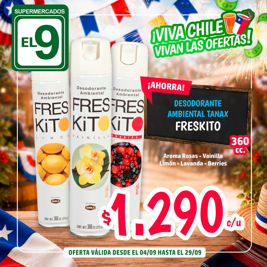 DEO.AMB.FRESKITO ROSAS 360CC