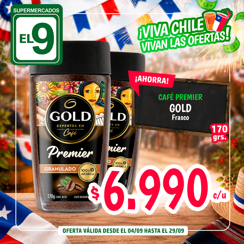 CAFE GOLD PREMIER 170G.FRASCO