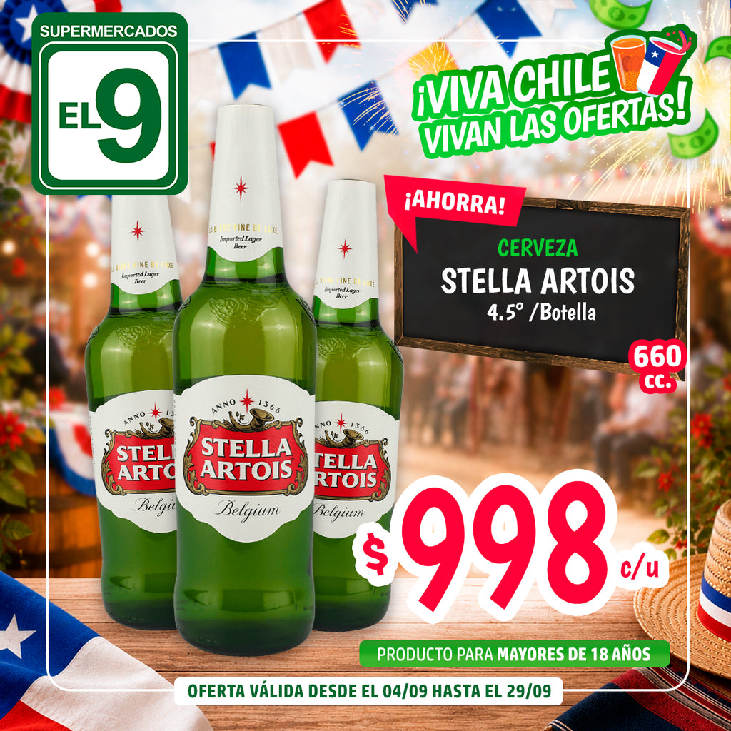 CERV.STELLA ARTOIS 660CC 4.5 BOT