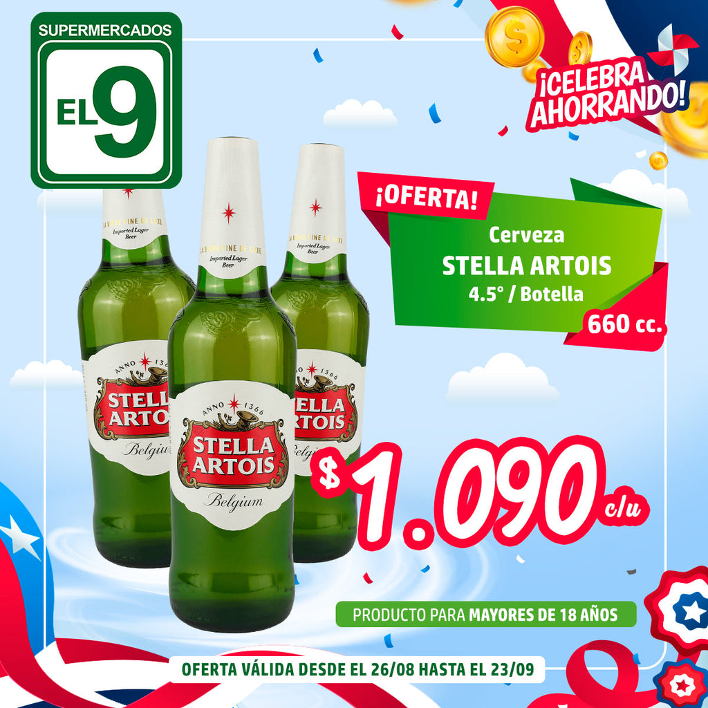 Cerveza Stella Artois 660Cc 4.5 Bot