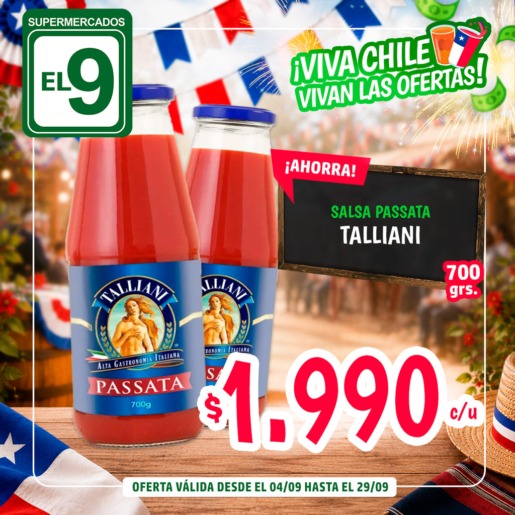 SALSA PASSATA 700GR TALLIANI