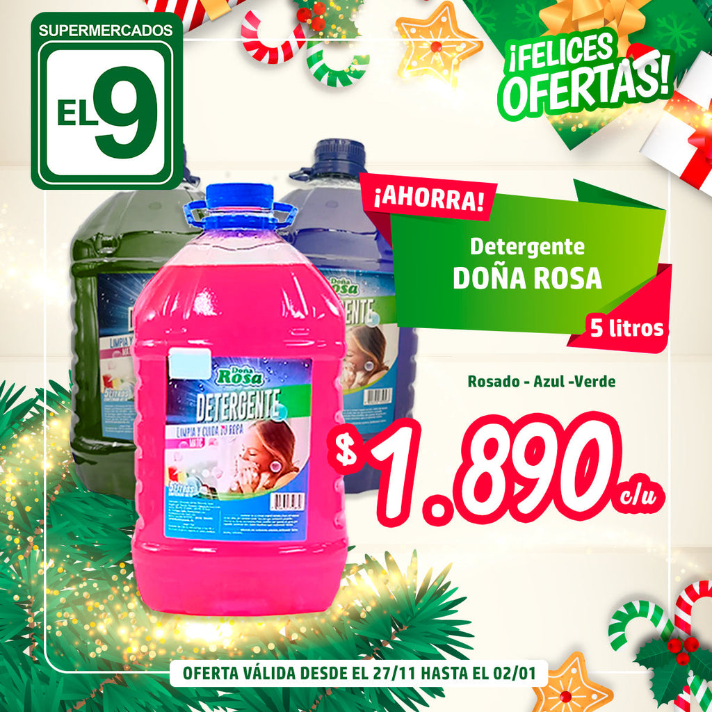 DETERGENTE 5LT DOÑA ROSA VARIEDADES