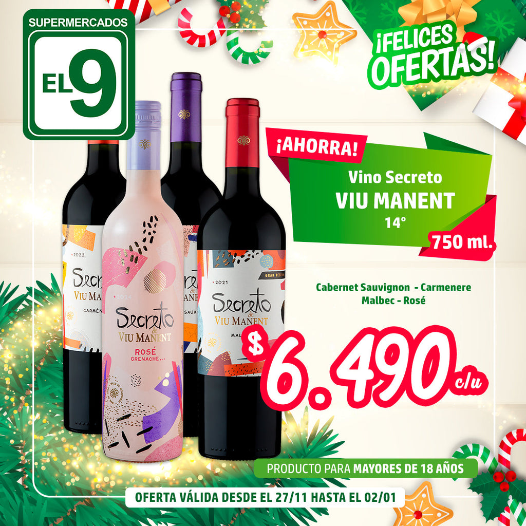 VINO SECRETO VIU MANENT 750ML VARIEDADES