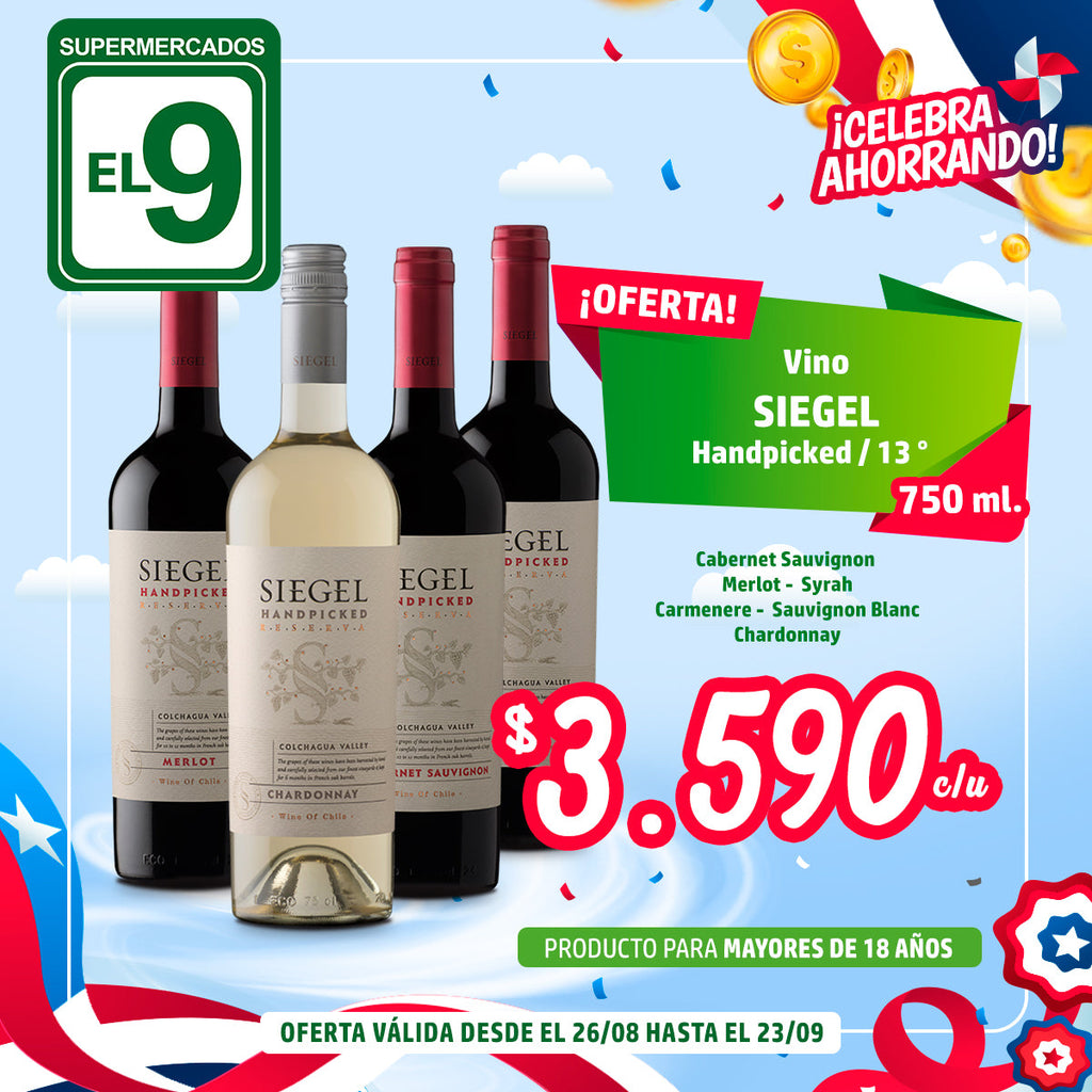 Vino Siegel Handpicked 750Cc  13° Variedades
