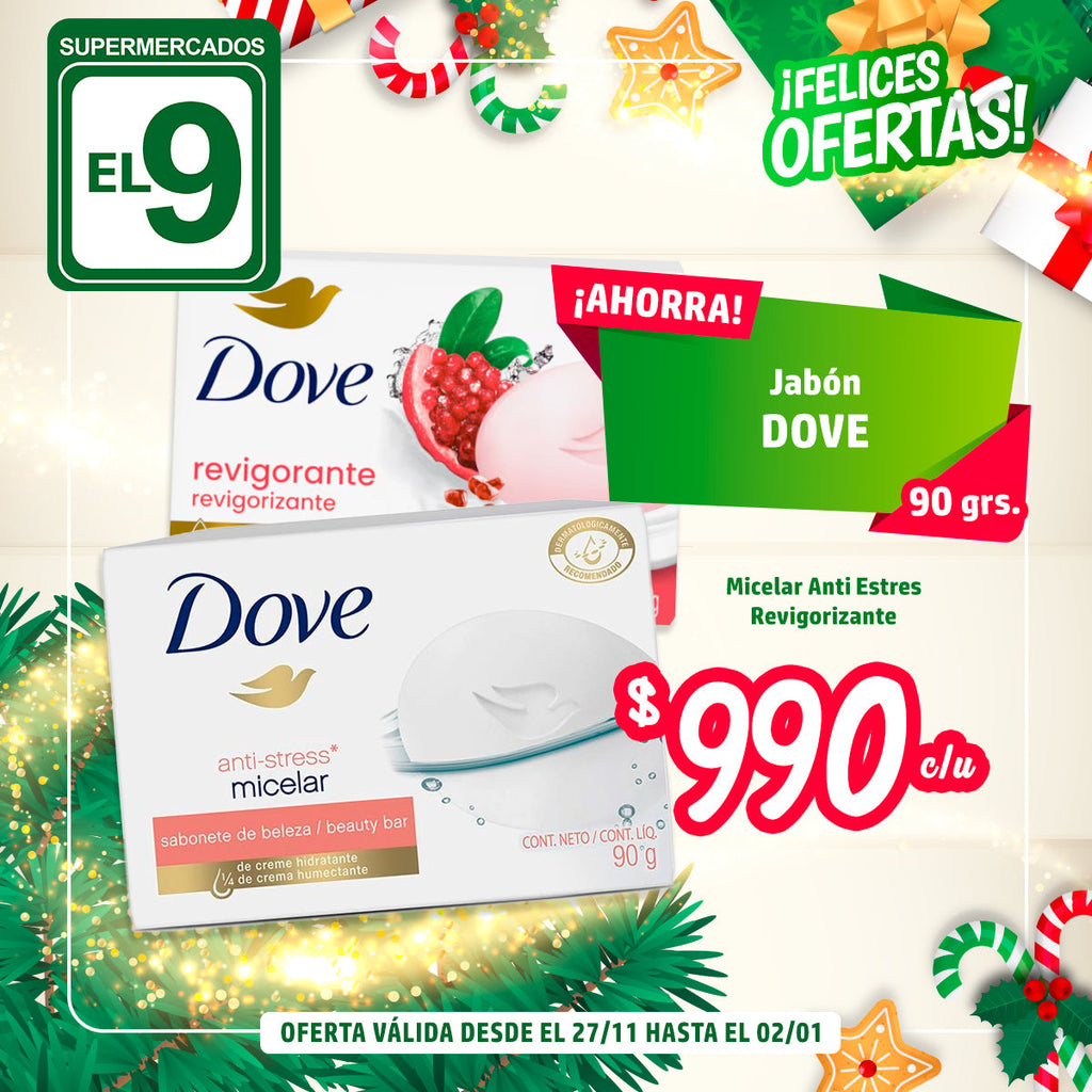 JABON DOVE MICELAR ANTI STRESS/REVIGORIZANTE 90GR