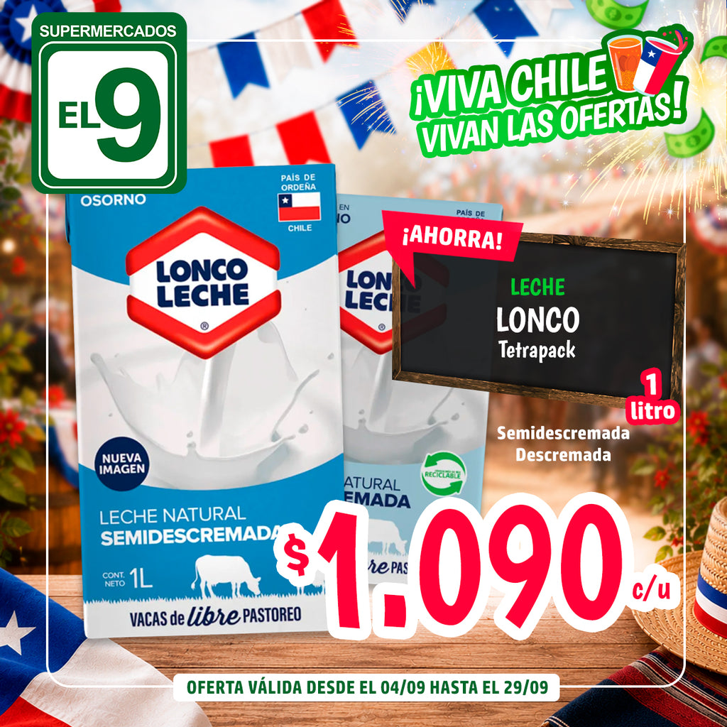 LECHE LONCO SEMI-DESC.1LT TETRA