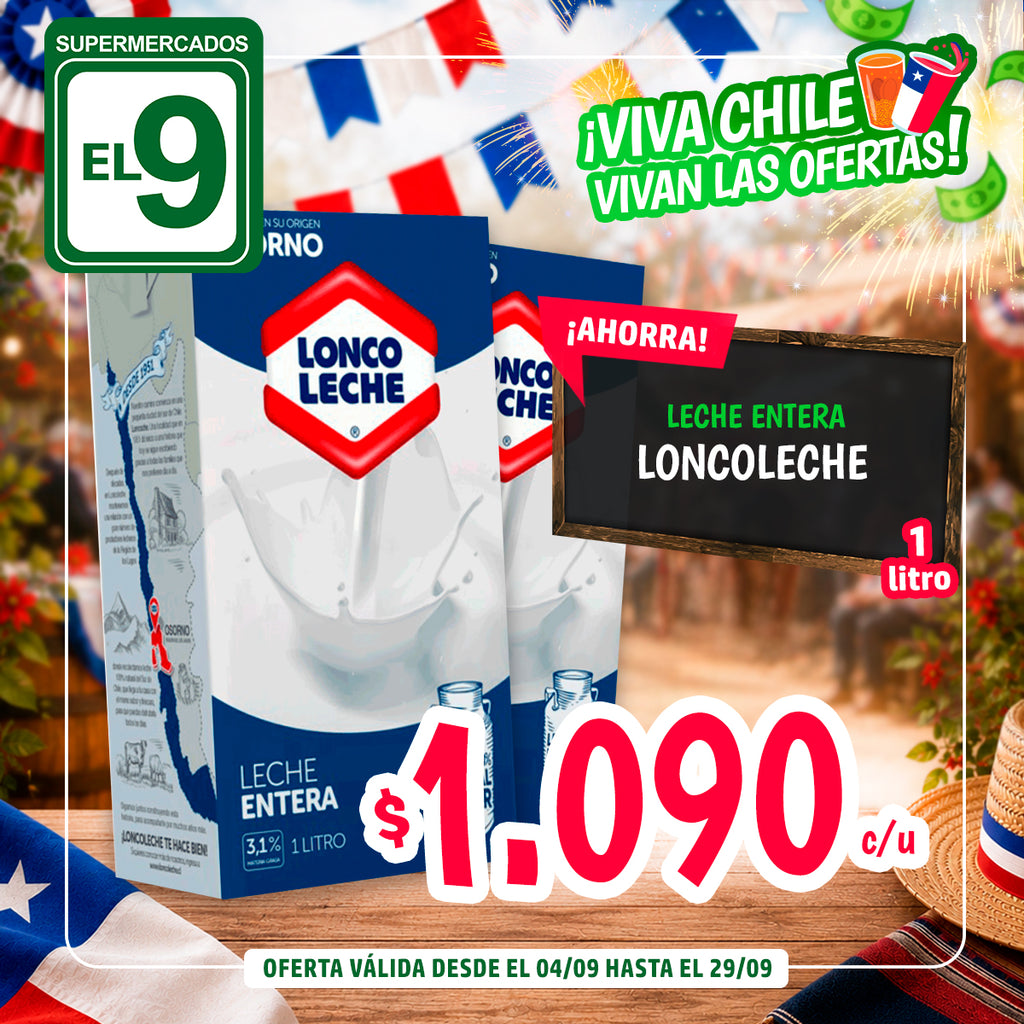LECHE LONCO ENTERA 1LT TETRA
