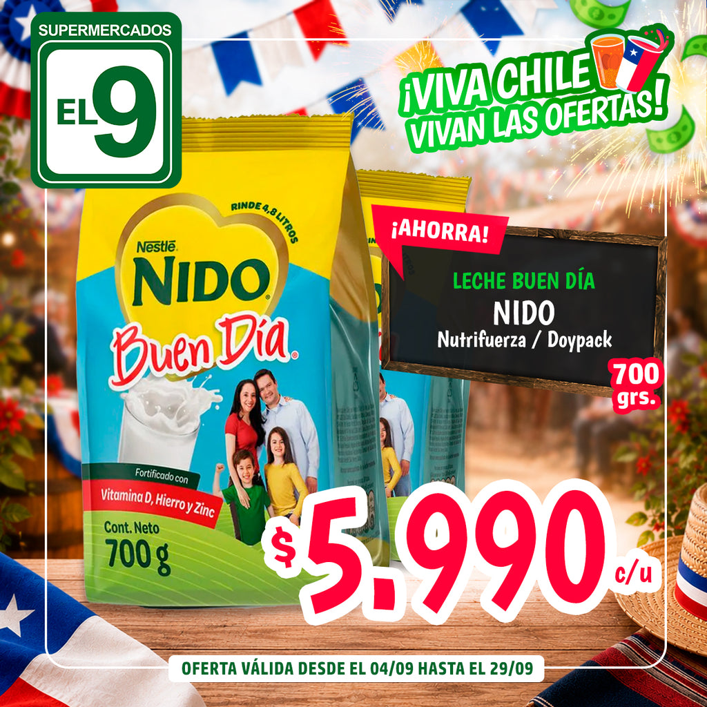 LECHE NIDO BUEN DIA NUTRIFUERZA DP 700G