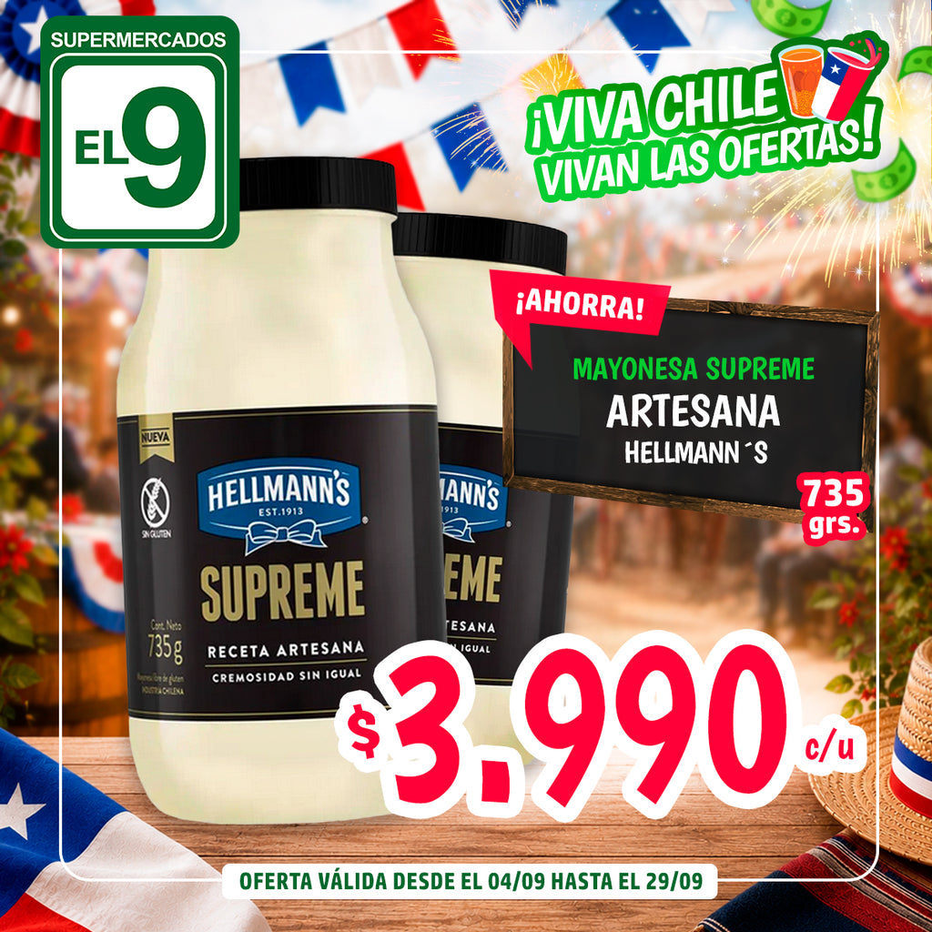 MAYONESA SUPREME ARTESANA 735 G