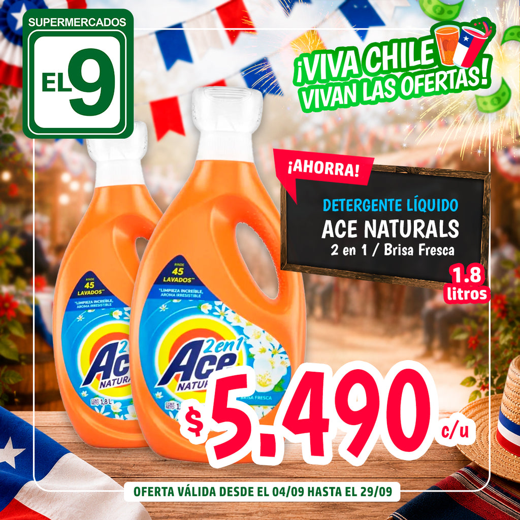 ACE NATURAL 2 EN 1 1,8L BRISA FRESCA