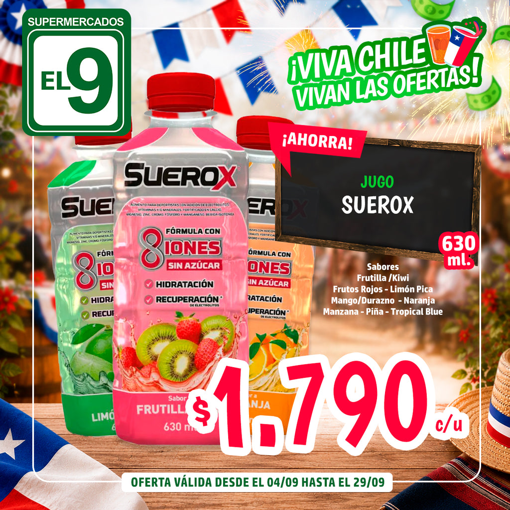 JUGO SUEROX NARANJA 630 ML