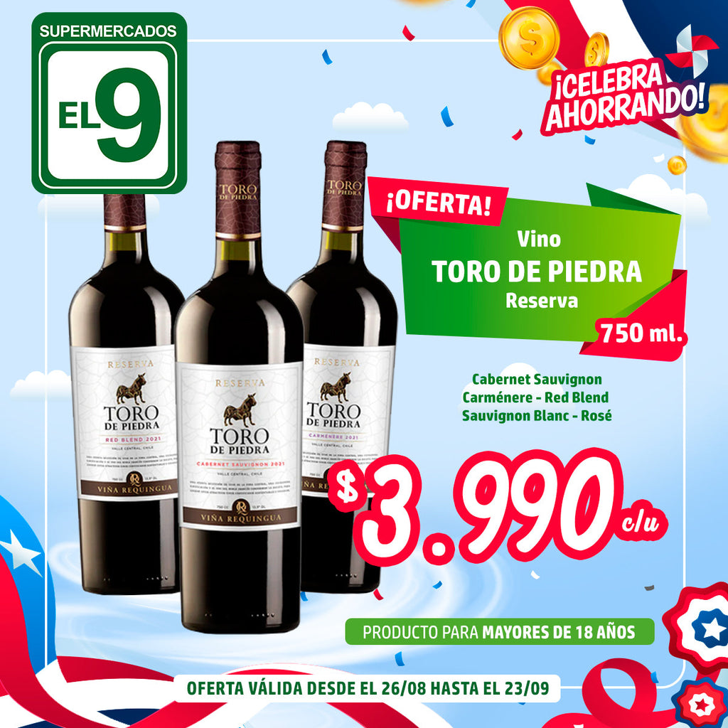 Vino Toro De Piedra Reserva 750Ml Variedades