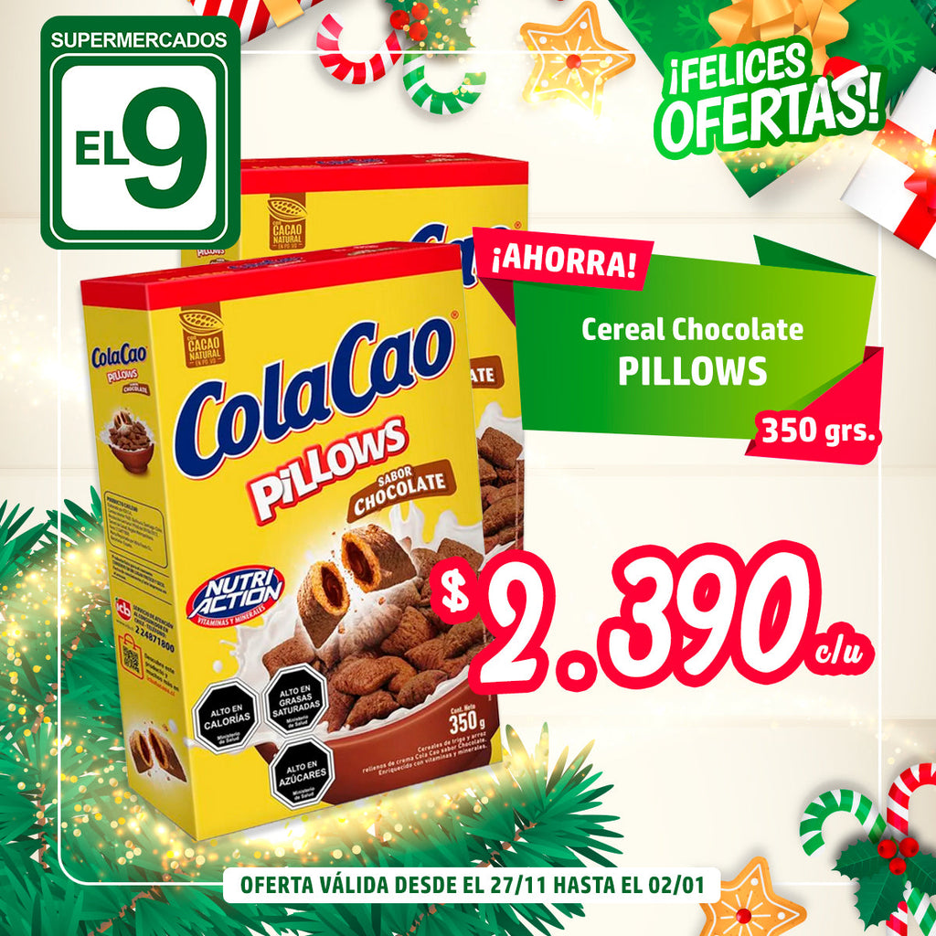 CEREAL CHOCOLATE PILLOWS 350GR