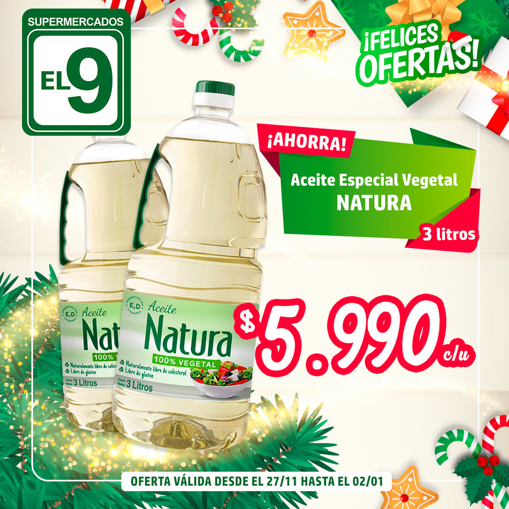 ACEITE ESP NATURA VEGETAL 3L