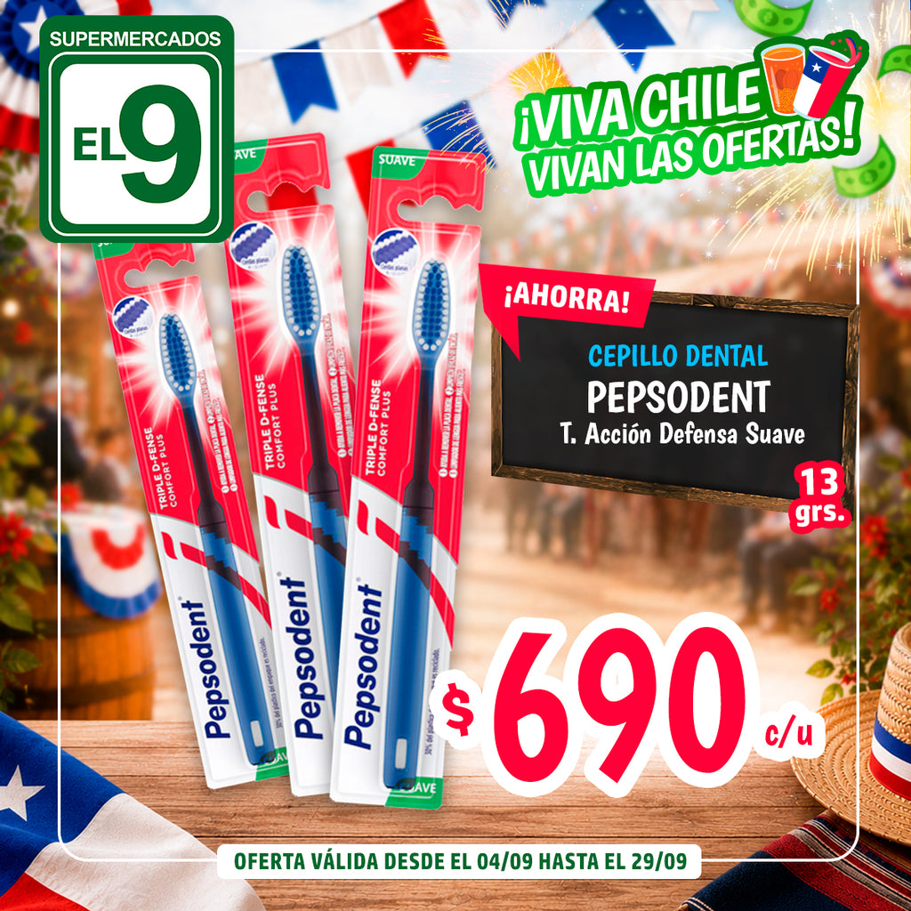 C/D PEPSODENT TRI. AC. DEFENSE SOFT 13GR