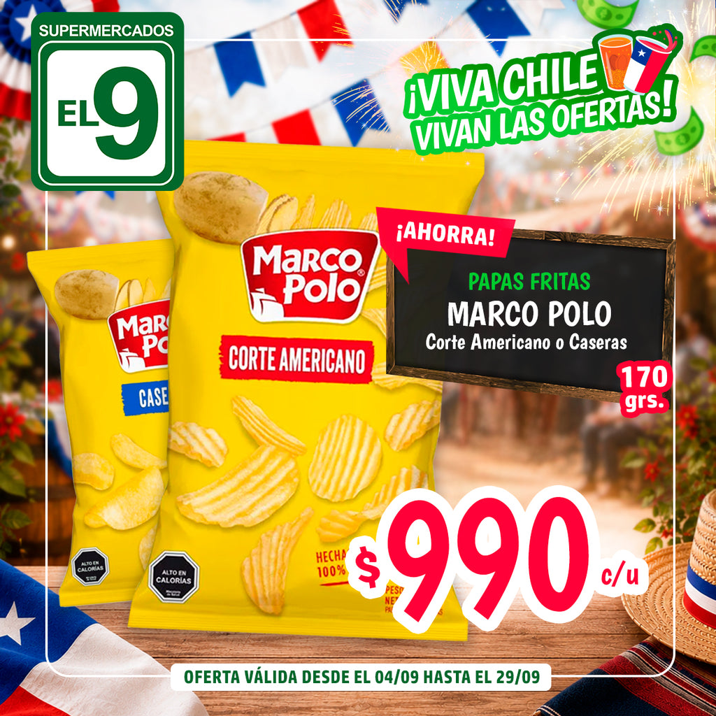 PAPAS FRITAS M/POLO C/A 170G