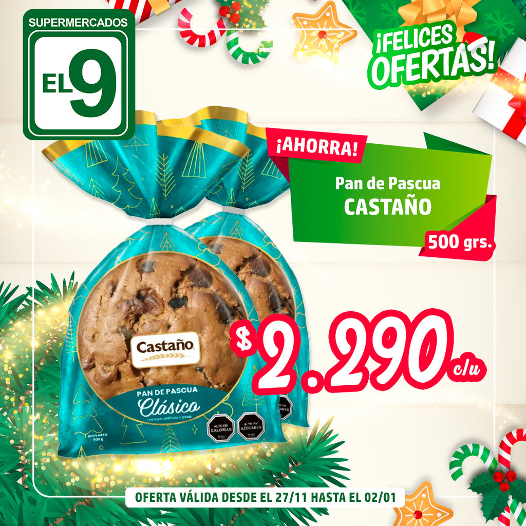 PAN DE PASCUA CASTANO 500G