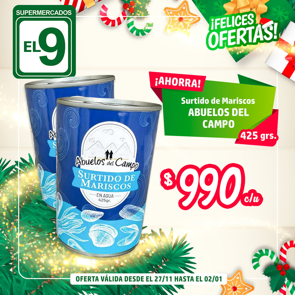 SURTIDO MARISCOS ABUELOS DEL CAMPO 425G