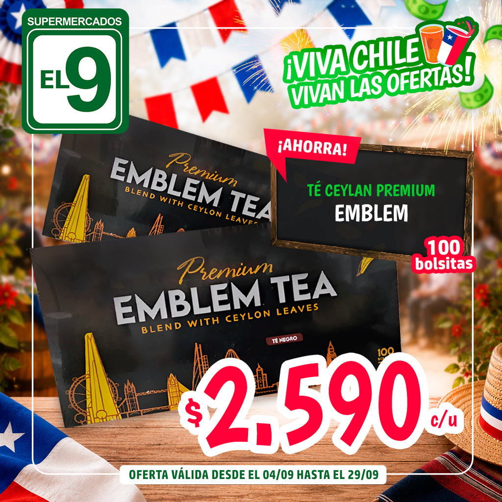 TE CEYLAN PREMIUM 100 BOLS.EMBLEM IMP.
