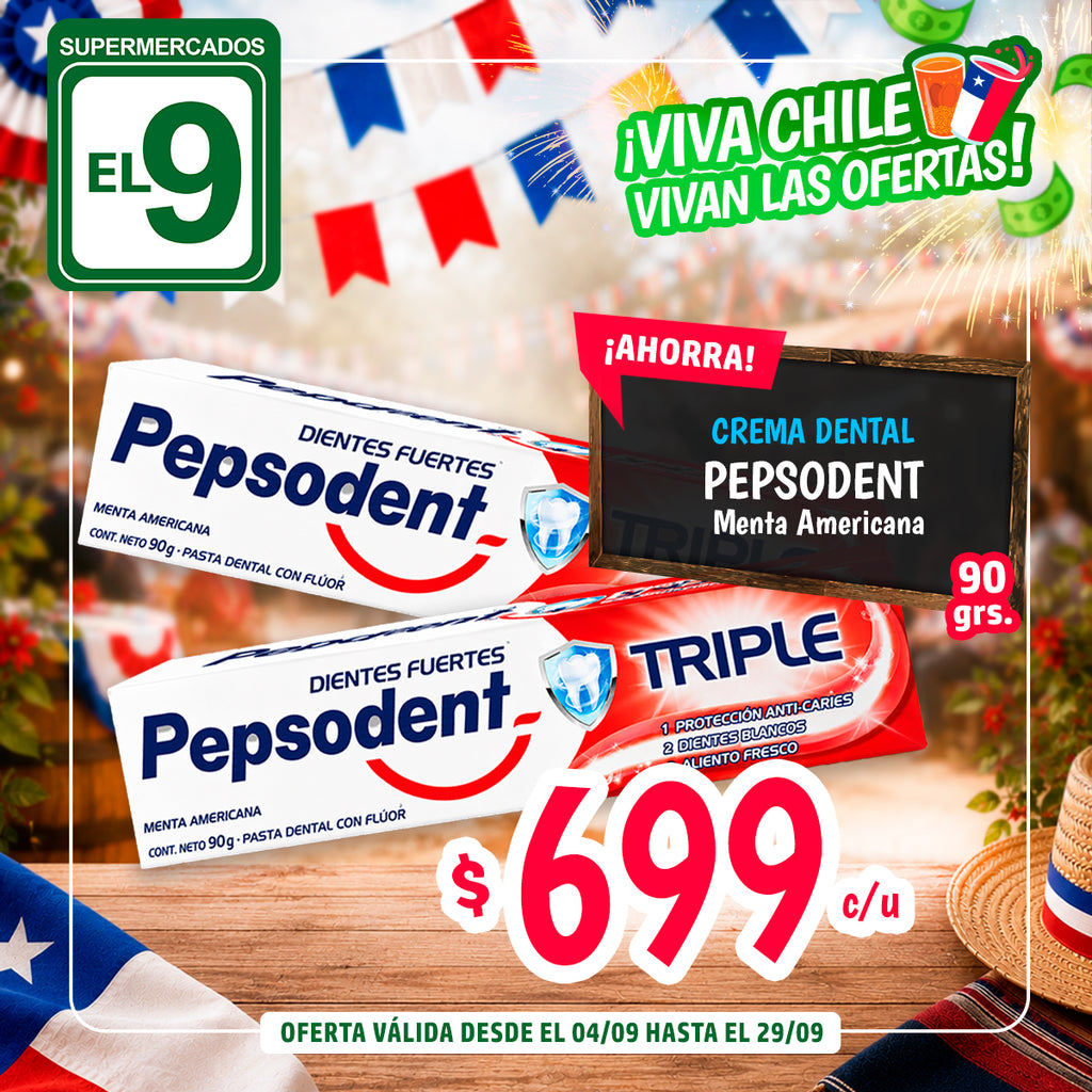 PEPSODENT CD TRIPLE MENTA AMER 9