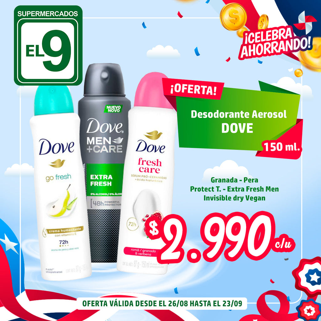 Desod. Aerosol Ap Granada Dove 87Gr