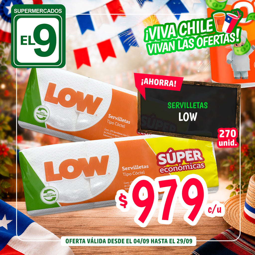 SERVILLETA LOW 270UN