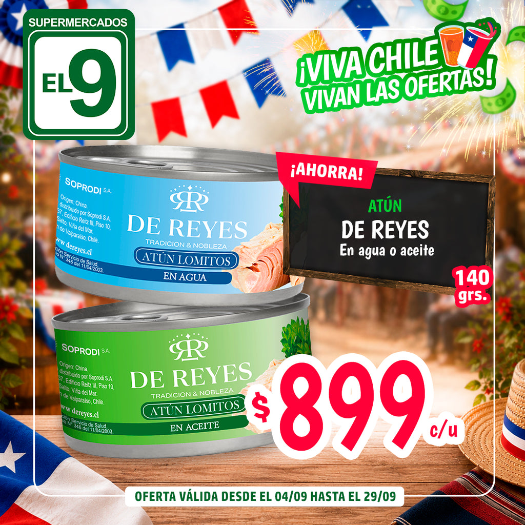 ATUN LOM.ACEITE 140G/91DR.DE REYES
