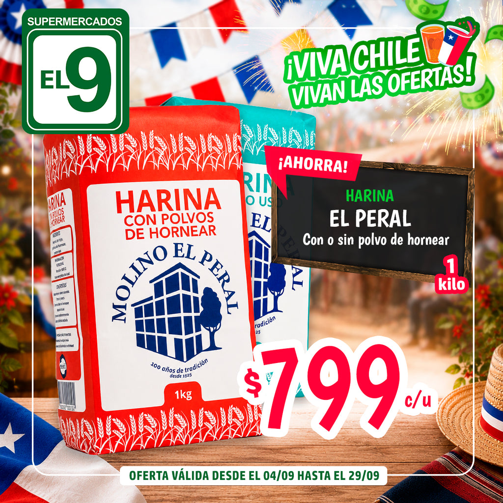 HARINA SIN POLVO 1KG EL PERAL