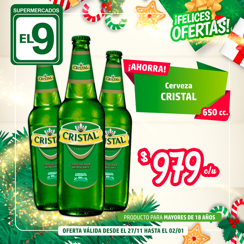 CERVEZA CRISTAL VNR 650CC