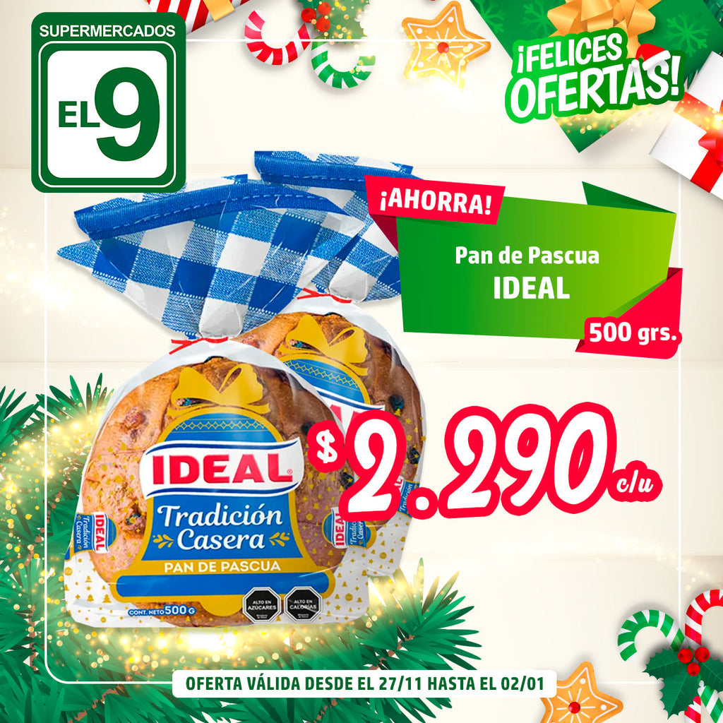 PAN DE PASCUA IDEAL 500GR