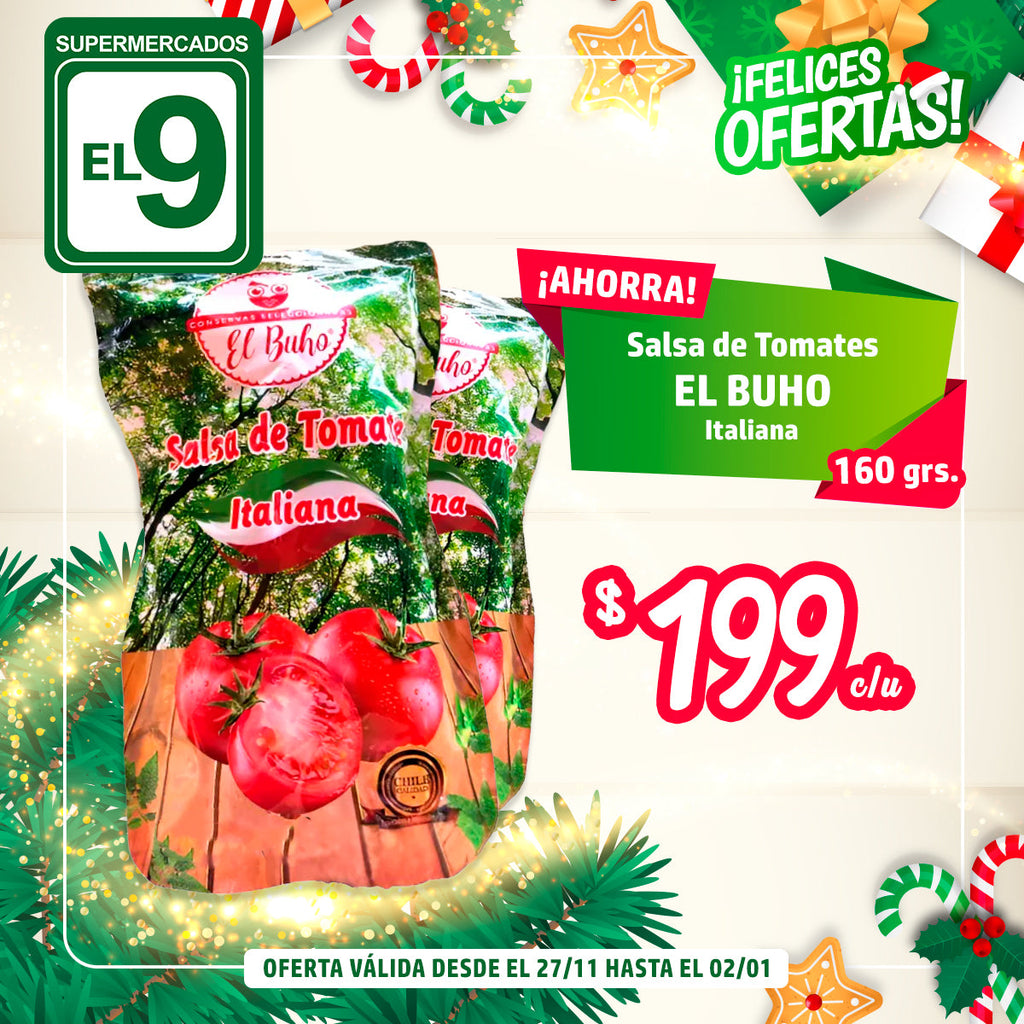 SALSA TOMATE EL BUHO 160GR ITALIANA